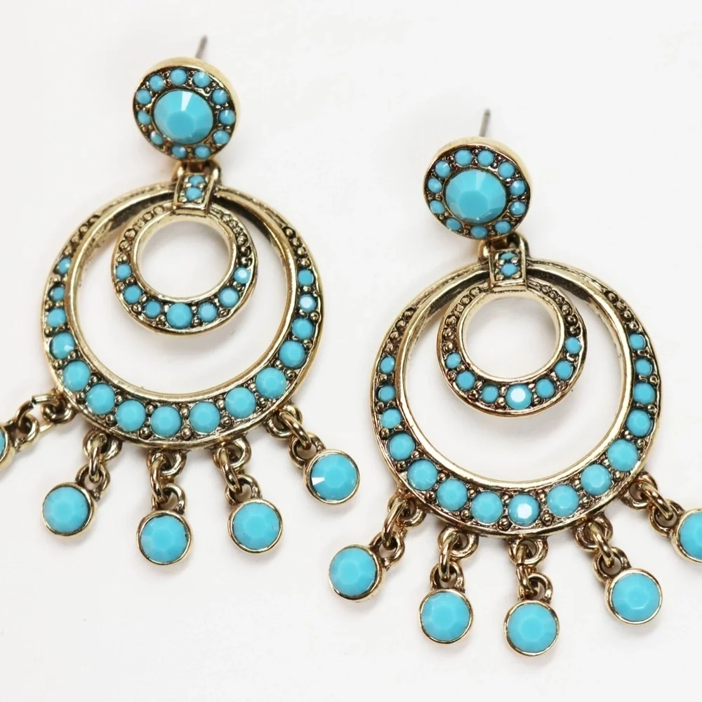 Vintage KENNETH JAY LANE Chandelier Earrings - Picture 4 of 15